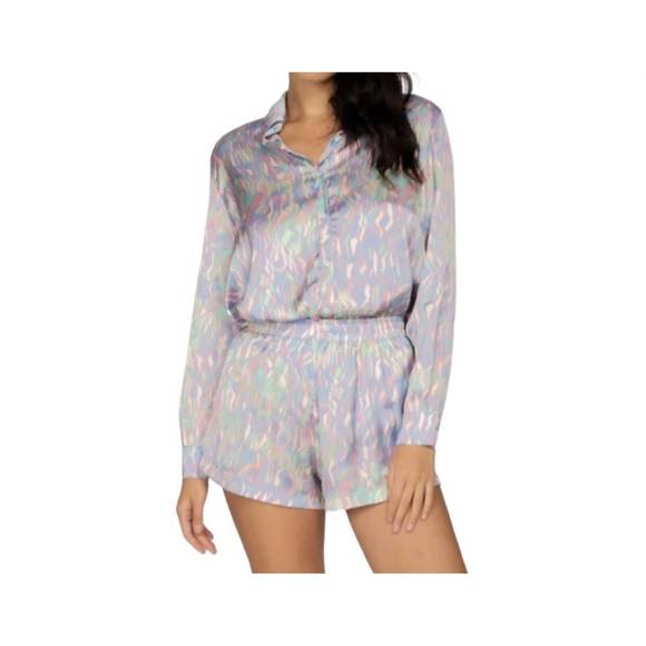 NEW PEIXOTO nicole long sleeve shirt in clear - Picture 1 of 2